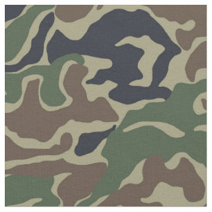Braune und grüne Camouflage Stoff