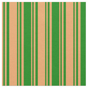 Braune und grüne farbige Linien Stoff