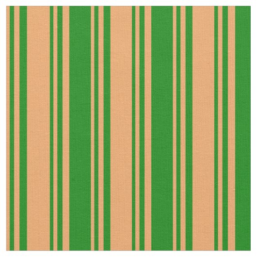 Braune und grüne farbige Linien Stoff (Nahaufnahme)