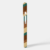 Braune und grüne Herbstgeometrie Zig Zag Case-Mate iPhone Hülle (Rückseite / Links)