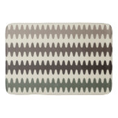 Braune und grüne hintere Wavy Bath Mat Badematte (Vorderseite)