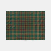 Braune und grüne Karierte Murphy Tartan Fleecedecke (Vorderseite (Horizontal))