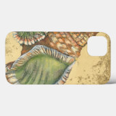 Braune und grüne Seashell Case-Mate iPhone Hülle (Rückseite (Horizontal))