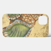 Braune und grüne Seashell Case-Mate iPhone Hülle (Rückseite (Horizontal))