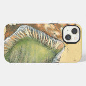 Braune und grüne Seashell iPhone Hülle (Rückseite (Horizontal))