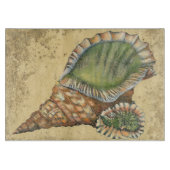 Braune und grüne Seashell Schneidebrett (Vorderseite)