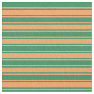 Braune und grüne Streifen/Linienmuster Stoff