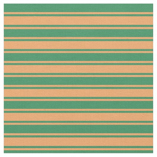 Braune und grüne Streifen/Linienmuster Stoff (Nahaufnahme)