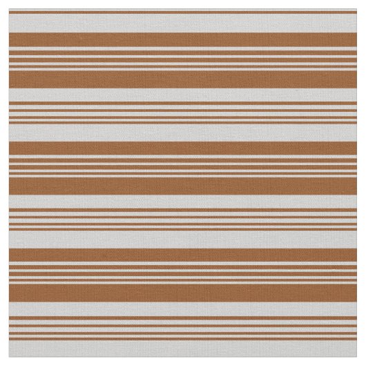 Braune und hellgraue Streifen/Linienmuster Stoff (Nahaufnahme)