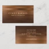 Braune und Kupferstreifen-Visitenkarte Visitenkarte (Vorne/Hinten)