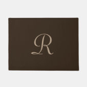 Braune und Mit Monogramm Türmatte Tan matte Doorma (Vorderseite)