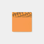 Braune und orangefarbene Schuppen Post-it Klebezettel (Vorderseite)