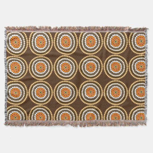 Braune und orangefarbene Spottenflächen, Decke (Vorderseite)