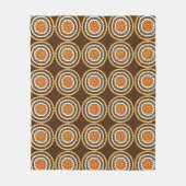 Braune und orangefarbene Spottenflächen, Fleecedecke (Vorderseite)