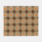 Braune und orangefarbene Spottenflächen, Fleecedecke (Vorderseite (Horizontal))