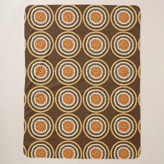 Braune und orangefarbene Spottenflächen, Sherpadecke (Vorderseite)