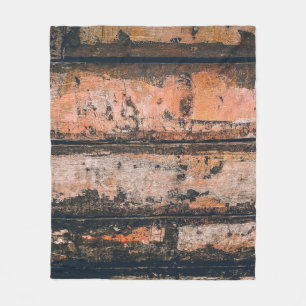 Braune und orangefarbene Tafel Fleecedecke