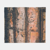 Braune und orangefarbene Tafel Fleecedecke (Vorderseite (Horizontal))