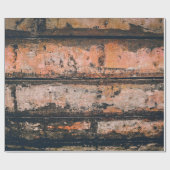 Braune und orangefarbene Tafel Geschenkpapier (Flach)