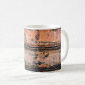 Braune und orangefarbene Tafel Kaffeetasse (VorderseiteRechts)