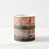 Braune und orangefarbene Tafel Kaffeetasse (Mittel)