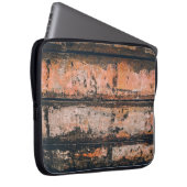 Braune und orangefarbene Tafel Laptopschutzhülle (Vorne Rechts)