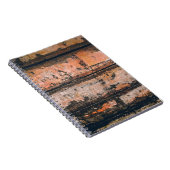 Braune und orangefarbene Tafel Notizblock (Rechte Seite)