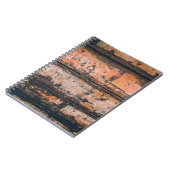 Braune und orangefarbene Tafel Notizblock (Linke Seite)