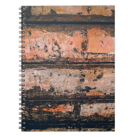 Braune und orangefarbene Tafel Notizblock (Vorderseite)