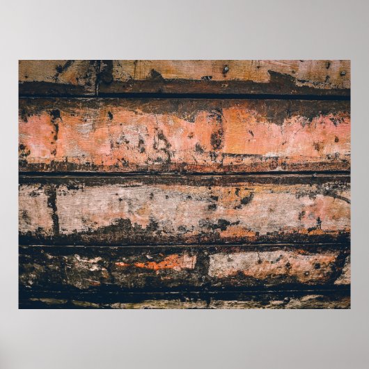 Braune und orangefarbene Tafel Poster (Vorne)
