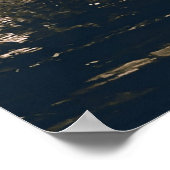 Braune und orangefarbene Tafel Poster (Ecke)
