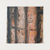 Braune und orangefarbene Tafel Wandteppich (Vorderseite (Horizontal))