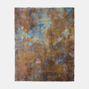 Braune und rosa Holzfläche Fleecedecke