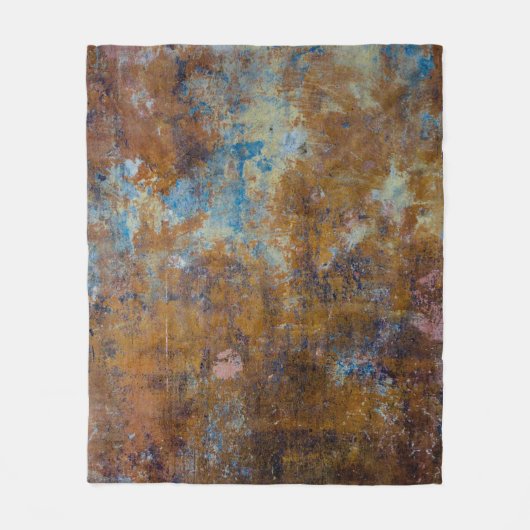 Braune und rosa Holzfläche Fleecedecke (Vorderseite)