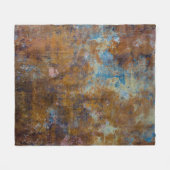 Braune und rosa Holzfläche Fleecedecke (Vorderseite (Horizontal))