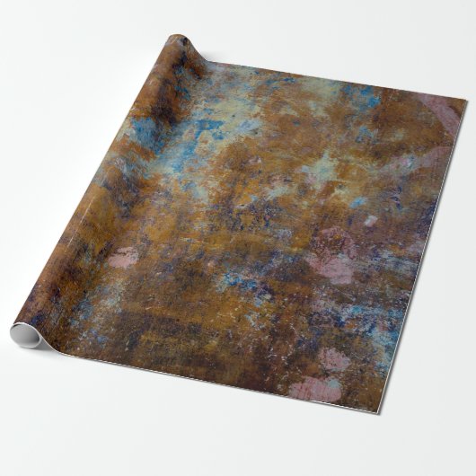 Braune und rosa Holzfläche Geschenkpapier (Ungerollt)