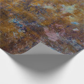 Braune und rosa Holzfläche Geschenkpapier (Ecke)
