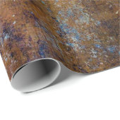 Braune und rosa Holzfläche Geschenkpapier (Rolleneckpunkt)