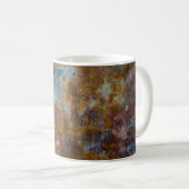Braune und rosa Holzfläche Kaffeetasse (VorderseiteRechts)