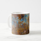 Braune und rosa Holzfläche Kaffeetasse (Vorderseite Links)