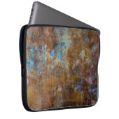 Braune und rosa Holzfläche Laptopschutzhülle (Vorne Rechts)