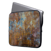 Braune und rosa Holzfläche Laptopschutzhülle (Vorderseite Links)