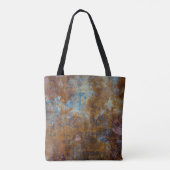 Braune und rosa Holzfläche Tasche (Rückseite)