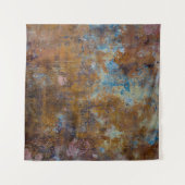 Braune und rosa Holzfläche Wandteppich (Vorderseite (Horizontal))