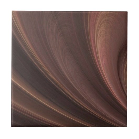 Braune und rosa weiche Sandwellen Fliese (Vorderseite)