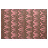 Braune und rosa Zigzag Zickzack Stoff (Yard (91,4 cm))