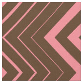 Braune und rosa Zigzag Zickzack Stoff (Nahaufnahme)