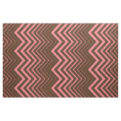Braune und rosa Zigzag Zickzack Stoff (Fat Quarter (45,7 x 55,9 cm))