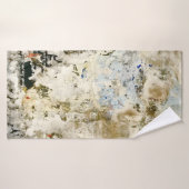 Braune und rote Tapete Badehandtuch (Badehandtuch)