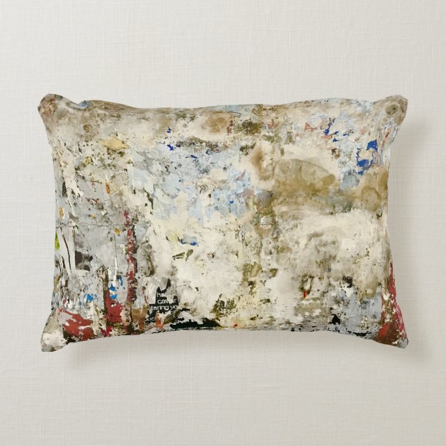 Braune und rote Tapete Dekokissen (Vorderseite)